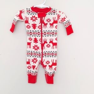 Hanna Andersson Organic Dear Deer Holiday Pajamas >> 0-3 months